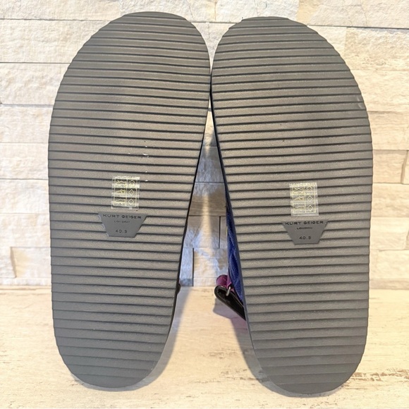 Kurt Geiger London Orson Quilted Metallic Leather Platform Dad Sandals Size 40.5 - Picture 13 of 16